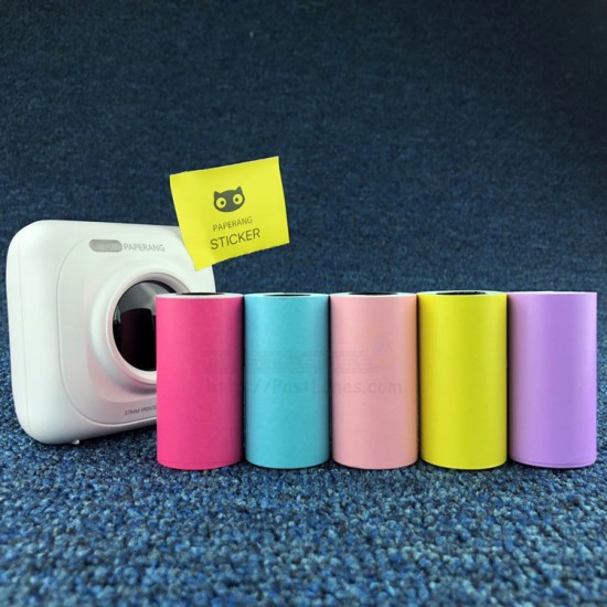 Colored Thermal Sticker Paper For Paperang / Comicam / Peripage / Receipt Printer
