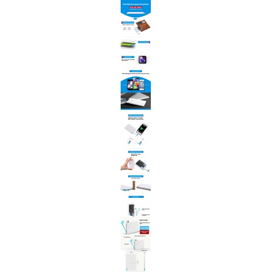 Card Style 2500mAh Powerbank