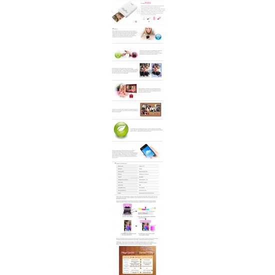 Hiti Pringo P231 Portable Photo Printer + FREE Spare Battery