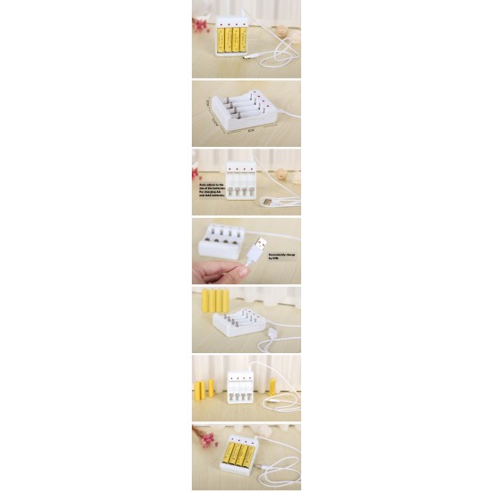 USB Charger For AA/AAA Rechargeable Batteries