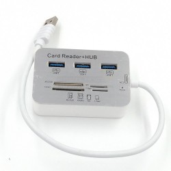 USB 3.0 Card Reader + USB Hub