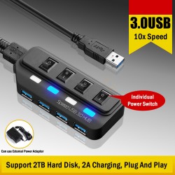 4 Ports USB 3.0 Hub