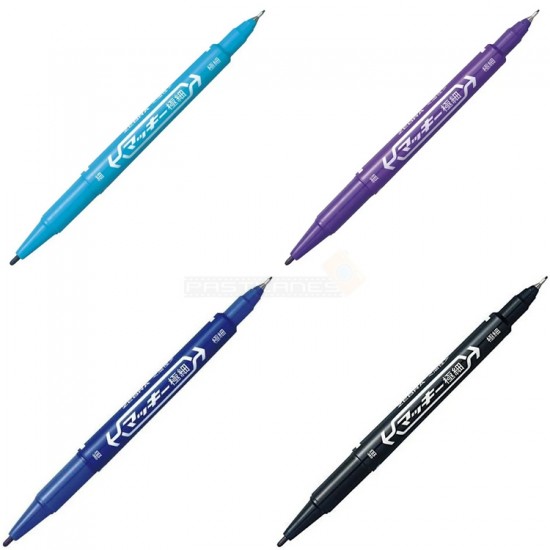 Zebra Mackie Care Permanent Marker Pen MCF-12 (12 Colors)